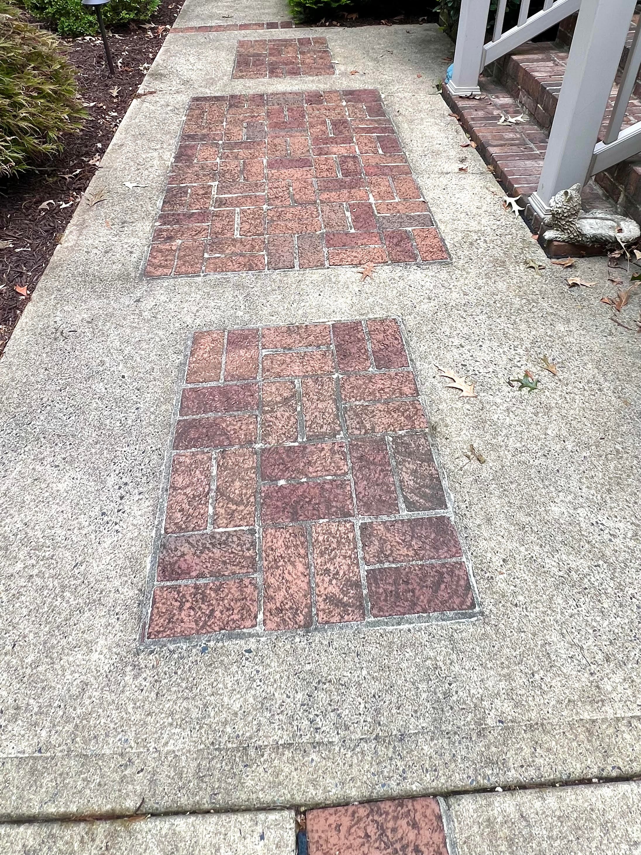 Before: Sidewalk & paver walkway